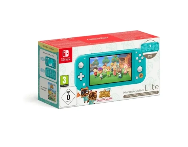 NINTENDO Switch lite turcoise + Animal Crossing New Horizons