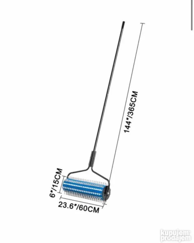 Valjkasta grabulja za korov
