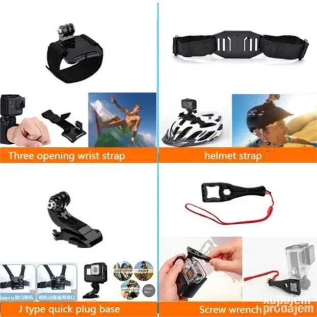 Go Pro SET opreme 14 u 1