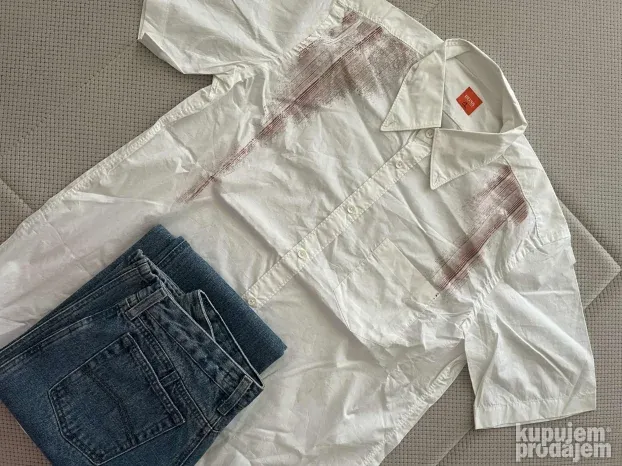 Bela kosulja sa detaljima (L) kratak rukav Hugo Boss