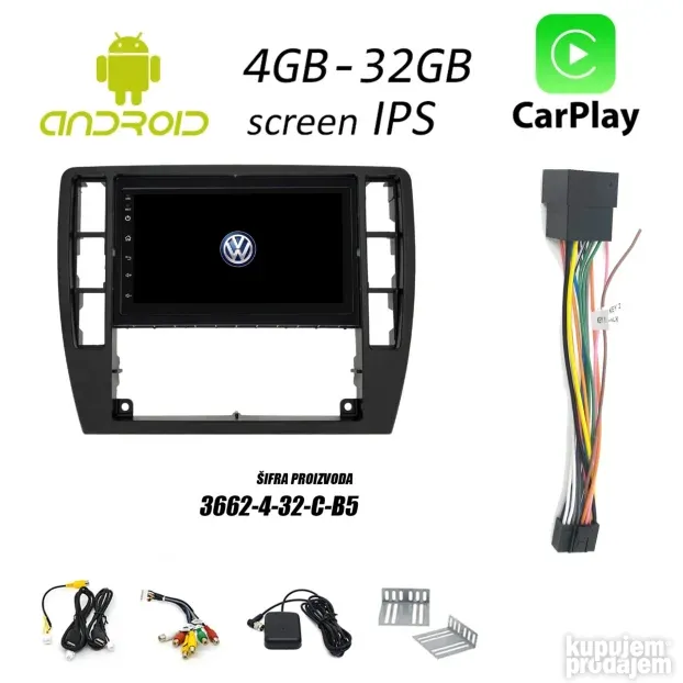 Multimedija Univerzal Android VW Passat B5/B5.5 (3662-B5)