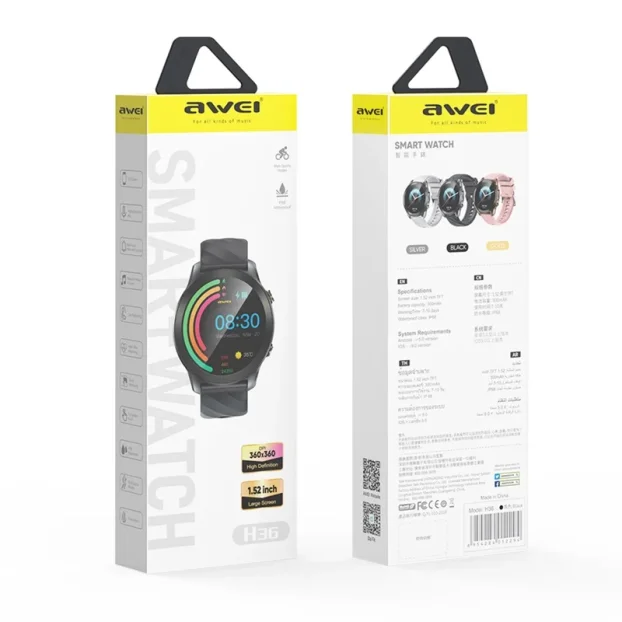 Smart watch AWEI H36 crni