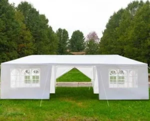 9x3 Šator, Paviljon, Tenda, Nadstrešnica sa stranicama, beli