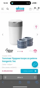 Tommee Tipppee korpa za pelene Sangenic Tec