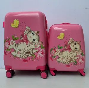 Deciji Koferi set 2u1 mod.38 Roze macka BESPLATNA DOSTAVA