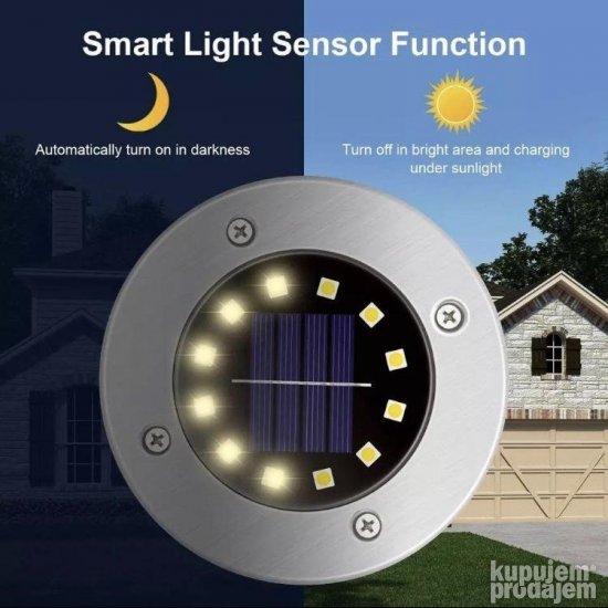 Solarne lampe solarni diskovi 12 dioda solarne lampe solarne