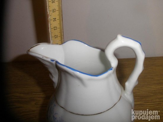 Bokal za mleko stari oslikan porcelan