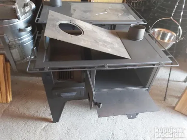 Tradicionalni-etno sporet sa ramom oko plotne (40cm rerna)