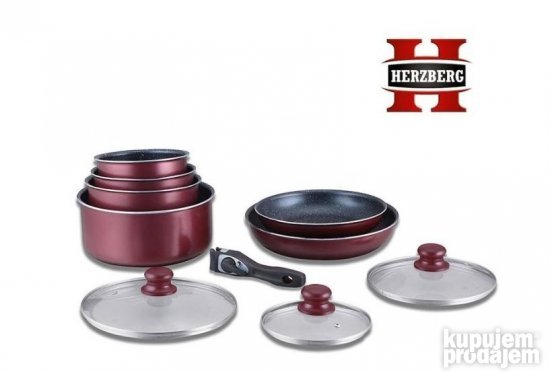 Set Kuhinjskog Posudja Od 10 Komada HERZBERG HG-5000BR