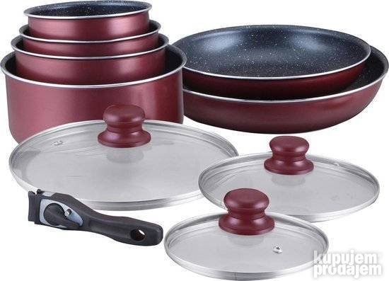 Set Kuhinjskog Posudja Od 10 Komada HERZBERG HG-5000BR