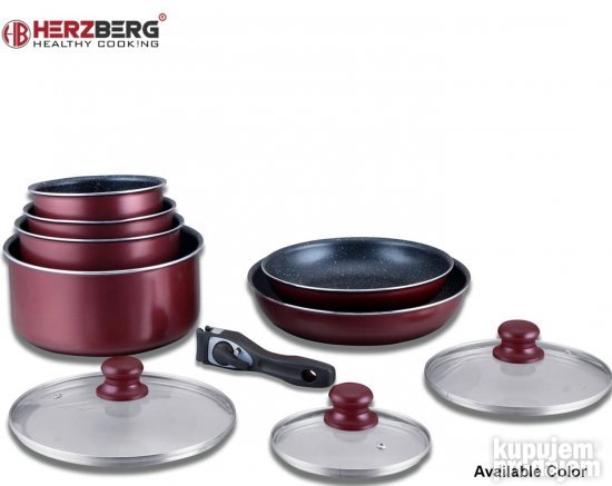 Set Kuhinjskog Posudja Od 10 Komada HERZBERG HG-5000BR