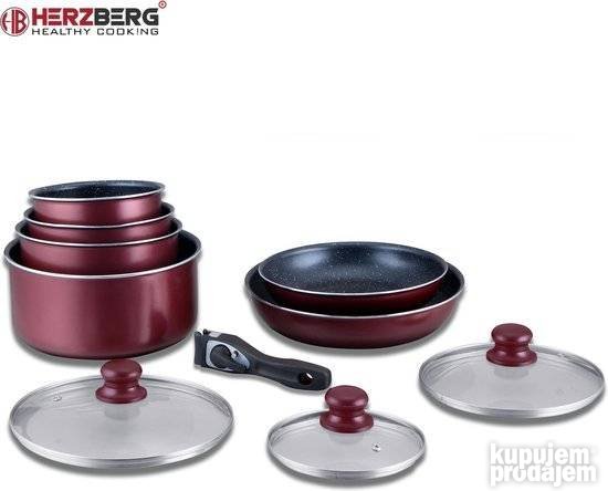 Set Kuhinjskog Posudja Od 10 Komada HERZBERG HG-5000BR