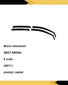 Vetrobrani Deflektori, Seat Arona (2017-) prednji i zadnji