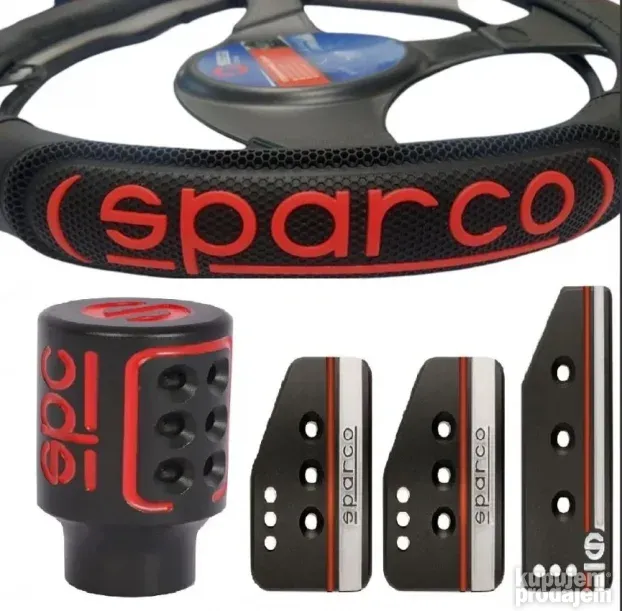 SPARCO SPC Belt Pads Zwart/Grijs Universeel Set van 2