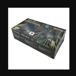 Crne Nitrilne rukavice bez talka