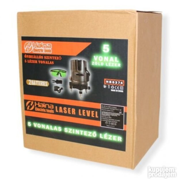 Laserski Nivelator HAINA 5 linija (HB-637 na lageru!