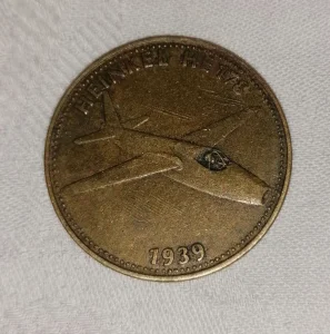 Heinkel HE 178 Shell token (1939)