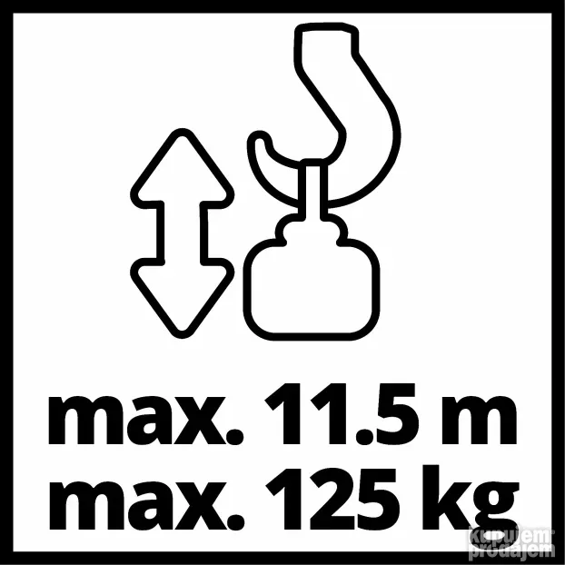 Einhell TC-EH 250 Električna dizalica, 500W