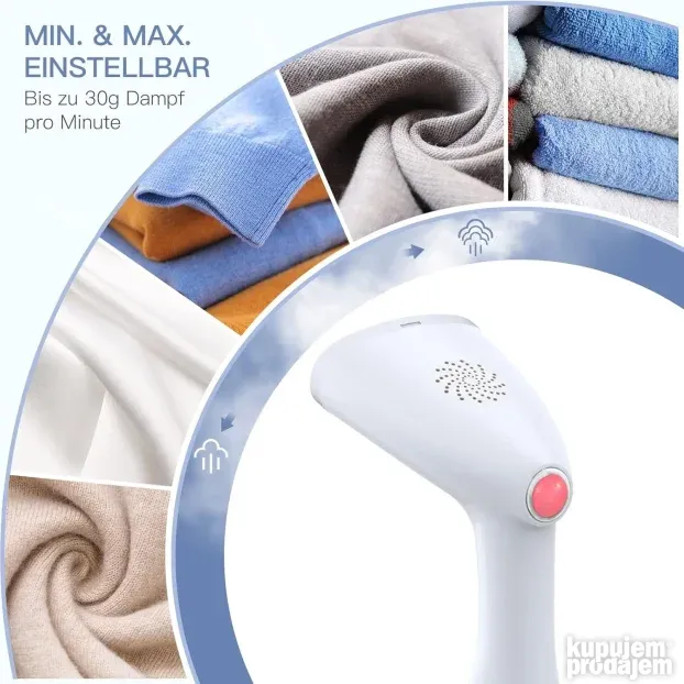 Welltin Steamer 400 ml Parobrus za peglanje odeće AKCIJA