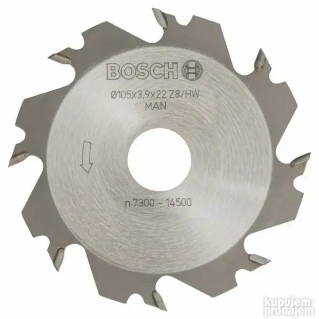 Pločasto glodalo Bosch 3608641013, 8, 22 mm, 4 mm