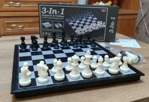Vrhunski magnetni pvc šah 32x32cm + dama i bekgemom