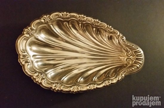 Antikvarna Prelepa Posrebrena cinija na 3 nogice, Izuzetna