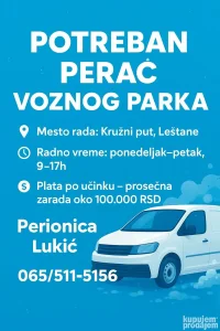 Perač voznog parka Leštane