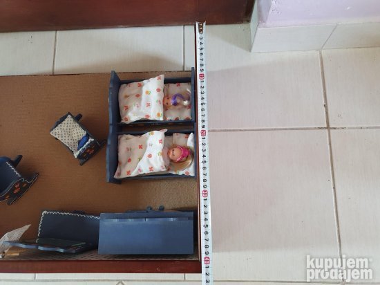 Drvena igračka-spavaća soba