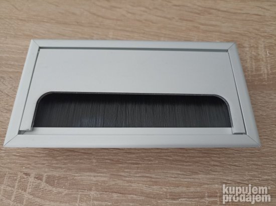 Rozetna za kablove Dauer aluminijum-okov za namestaj