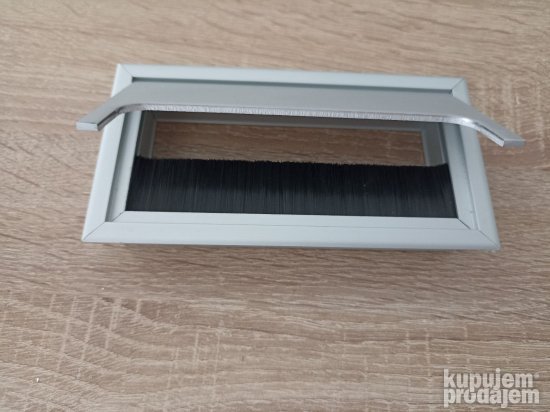 Rozetna za kablove Dauer aluminijum-okov za namestaj