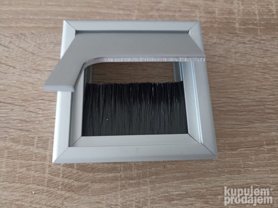 Rozetna za kablove Dauer aluminijum-okov za namestaj