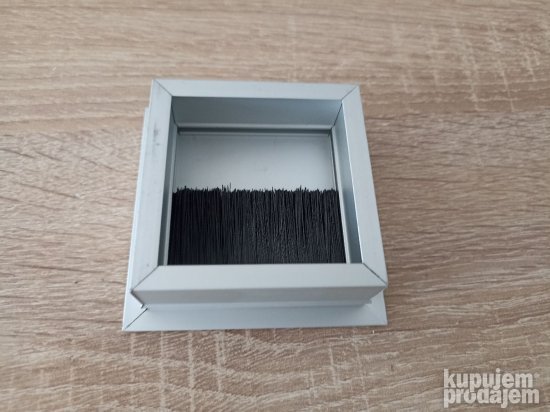 Rozetna za kablove Dauer aluminijum-okov za namestaj