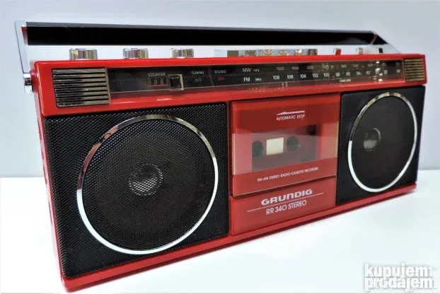 Kupujem GRUNDIG RR340/RR345 Radio Cassette Recorder CRVENI