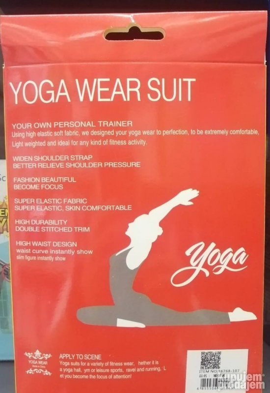 Komplet helanke i top za jogu i trening