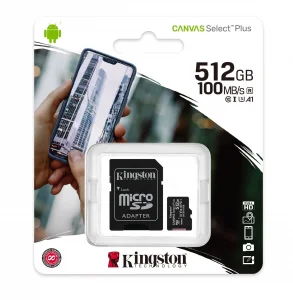 Micro SD kartica KINGSTON 512GB+adapter SDCS2/512GB Class 10
