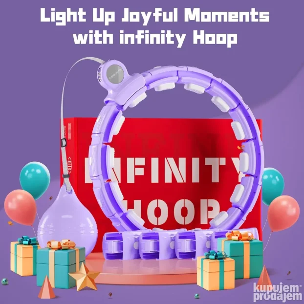 Smart Hula Infinity Hoop podesive vel. sa loptom koju vrtiš