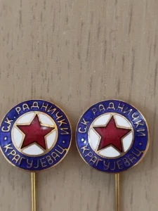 Dve retro značke SK Radnički Kragujevac