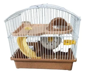 Mali kavez za glodare, pribl. 27x20.5x25cm, braon