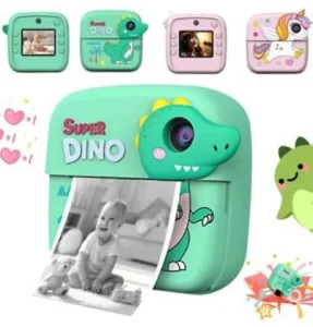 NOVO! Fotoaparat Kamera Stampac DINO Zeleni -Instant Kamera