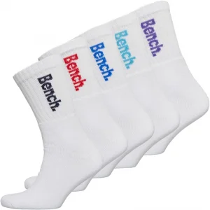 BENCH Mens Brennan Five Pack Crew Socks