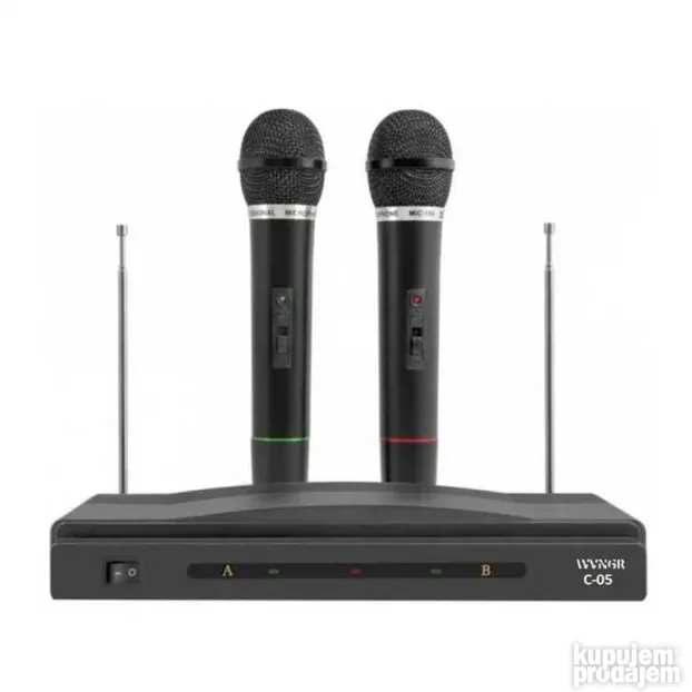 Karaoke set bežični mikrofoni i resiver WVNGR Herostar KupujemProdajem