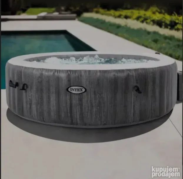 INTEX 2025 Greywood Deluxe Round Bubble SPA za 6 osoba