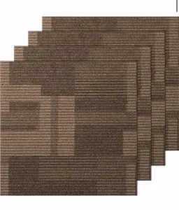 24 plocice od tepiha 60x60cm mix braon