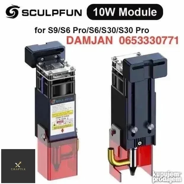 SCULPFUN S30 PRO 120W/10W Laser Modul, NOV