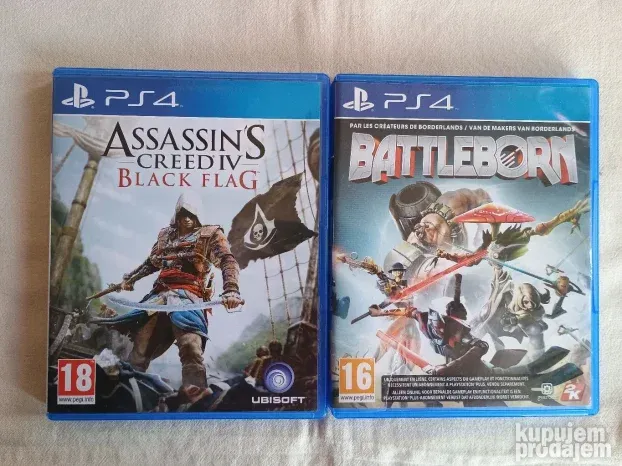 PS4 PS5 Assassins Creed Black Flag i Battleborn