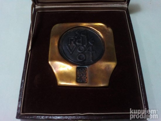 medalja plaketa sa kutijom sarajevo 84