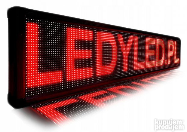 Led svetleca reklama Crvena Reklama 100cm x 20cm - KupujemProdajem