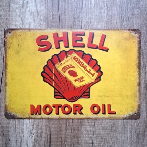 Metalna tabla SHELL motor oil