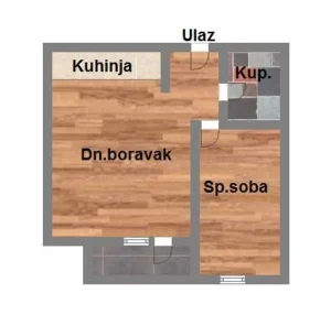 Telep - dvosoban stan - 37m2