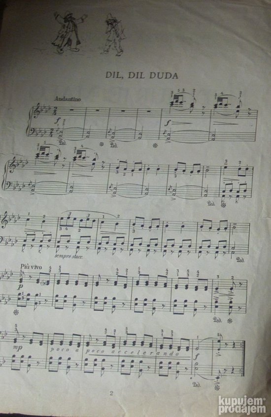 Međumutije malo Ivo Lhotka-Kalinski Klavir